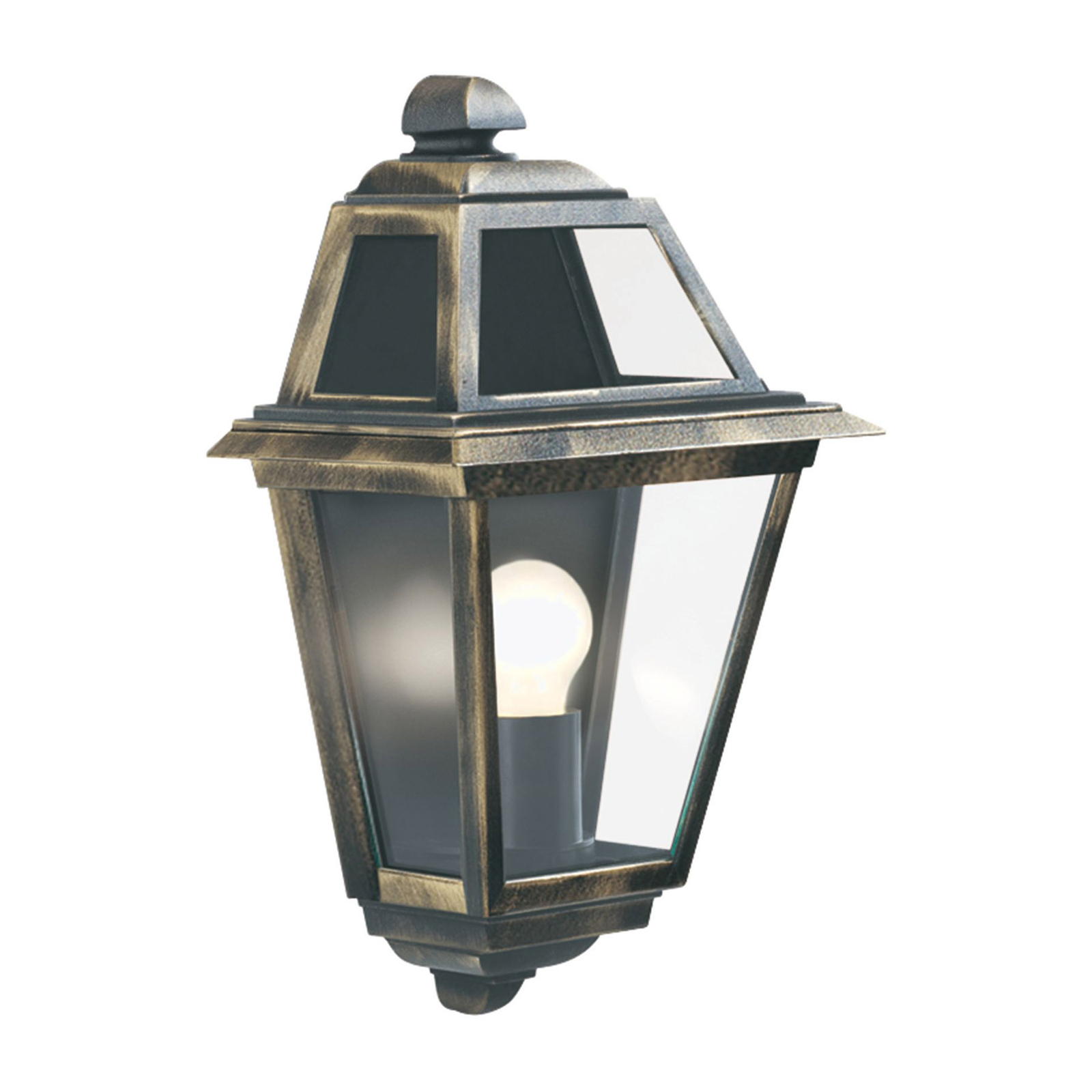 Buitenwandlamp New Orleans, halve lantaarn
